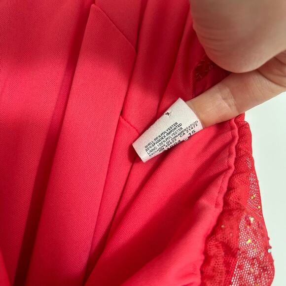 Vintage Gunne Sax Jessica McClintock Halter Dress Women’s 12 Pink Y2K Sparkly - Picture 10 of 10